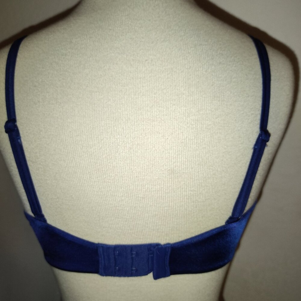 Victoria's Secret Size 34 DD Very Sexy Push-Up Bra Dark Blue Sexy Sparkle - Picture 4 of 7